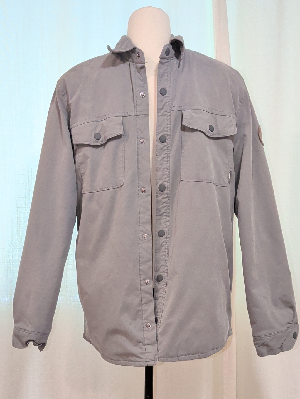 Grey Utility Shacket - Fleece Lined! Men's Fit